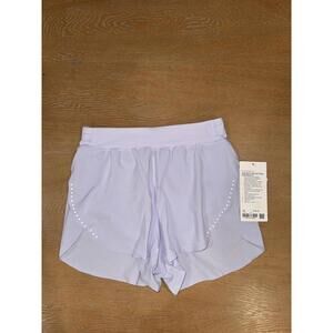 Lululemon Fast and Free High-Rise Classic-Fit Split Short 3" SIZE XS Serene Blue